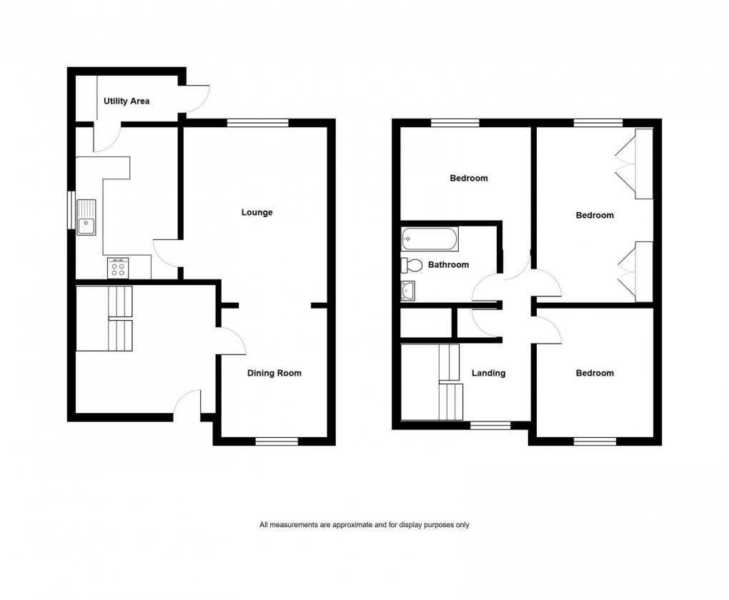 Floorplan for Heol Marlais, Ammanford, SA18 2DS