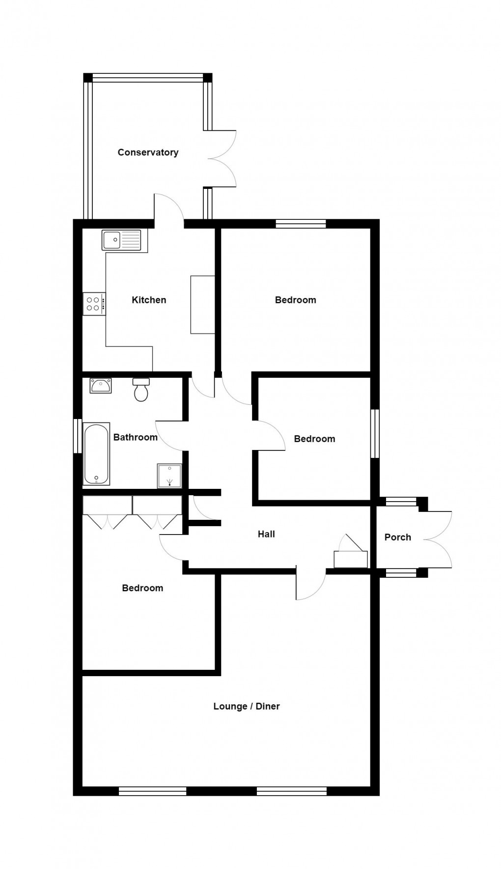 Floorplan for Glynhir Road, Llandybie, SA18 2TA