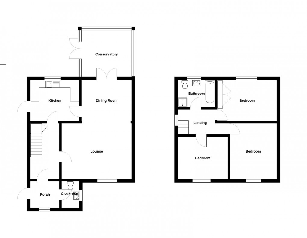 Floorplan for Hendre Road, Capel Hendre,  Ammanford, SA18