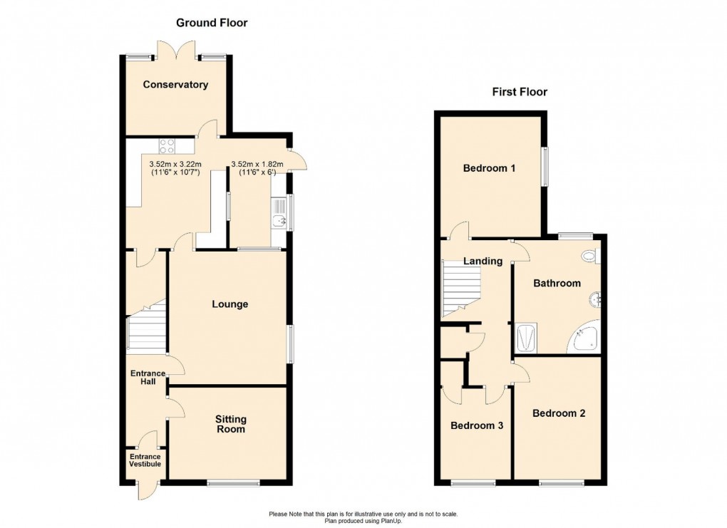 Floorplan for Bryn Avenue, Upper Brynamman, Ammanford, SA18