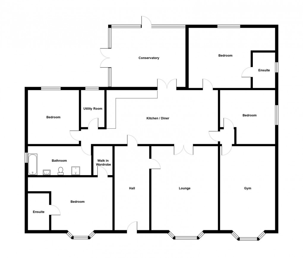 Floorplan for New Ceidrim Road, Garnant, Ammanford, SA18 1LW