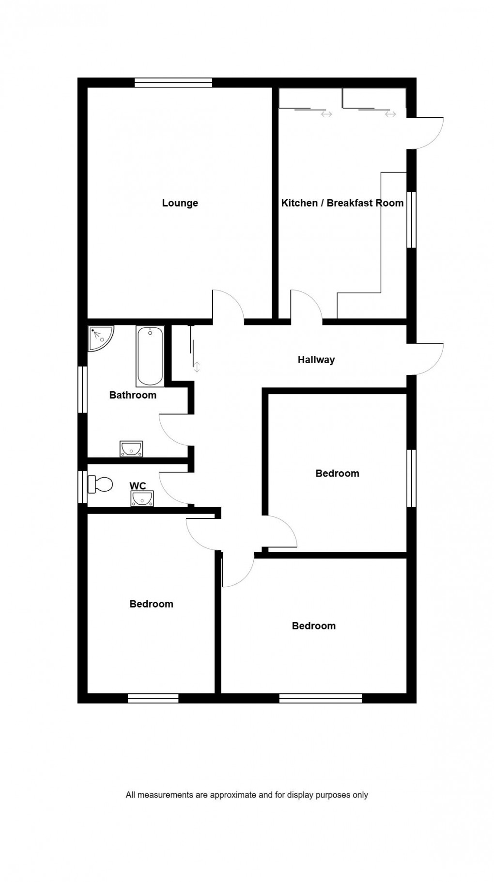 Floorplan for Hendre Road, Tycroes, Ammanford, SA18 3LA